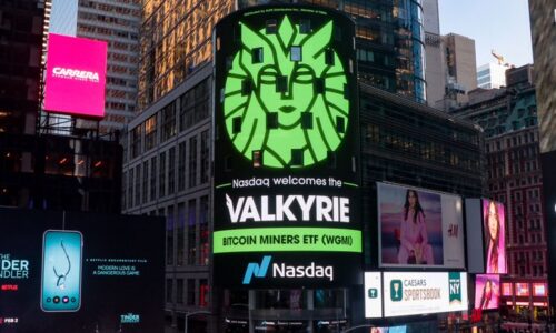 The Valkyrie Bitcoin Miners ETF (WGMI) debuts on Nasdaq