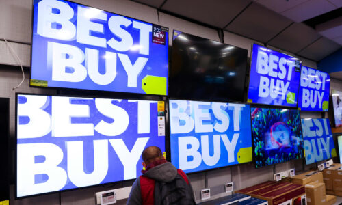 Best Buy shares rise on earnings beat, even as electronics sales slow