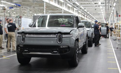 Rivian stock falls on declining fourth-quarter EV deliveries