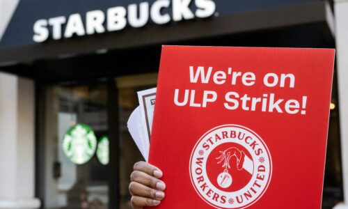 Labor coalition accuses Starbucks of ‘flawed’ union strategy, risking shareholder value