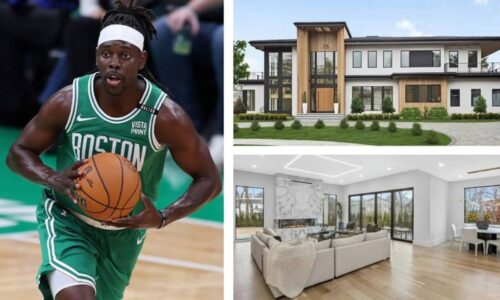 Celtics champ Jrue Holiday scored this $6.5 million mansion in a posh Boston suburb—take a look